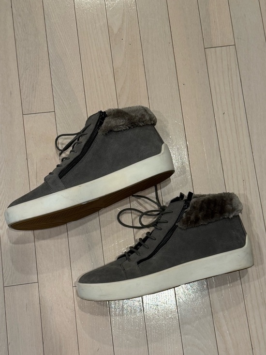 Russel Park Shoes - Vintage Russell Park Shearling-Lined Platform Sneakers
